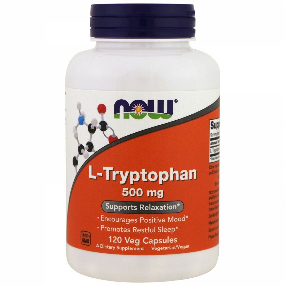 L-Tryptophan 500 мг, 120 кап.