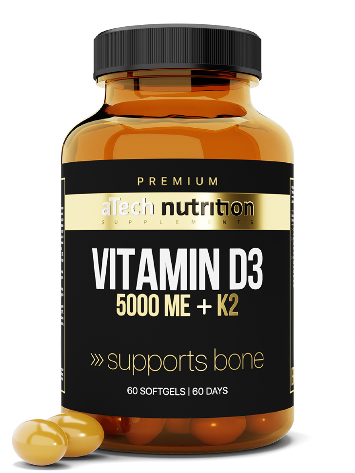 Vitamin D3 + K2, 60 капсул 