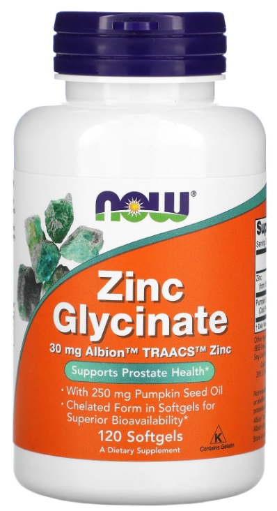 Zinc Glycinate, 120 гелевых капсул
