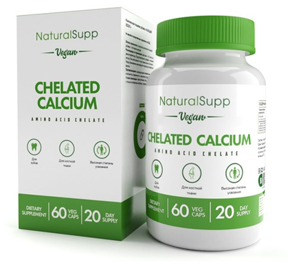 Calcium chelate Vegan, 60 капсул