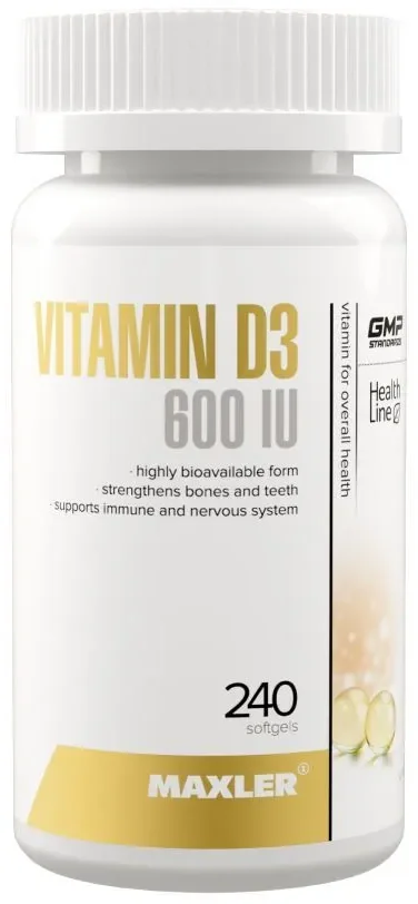 Vitamin D3 600 ME, 240 кап.