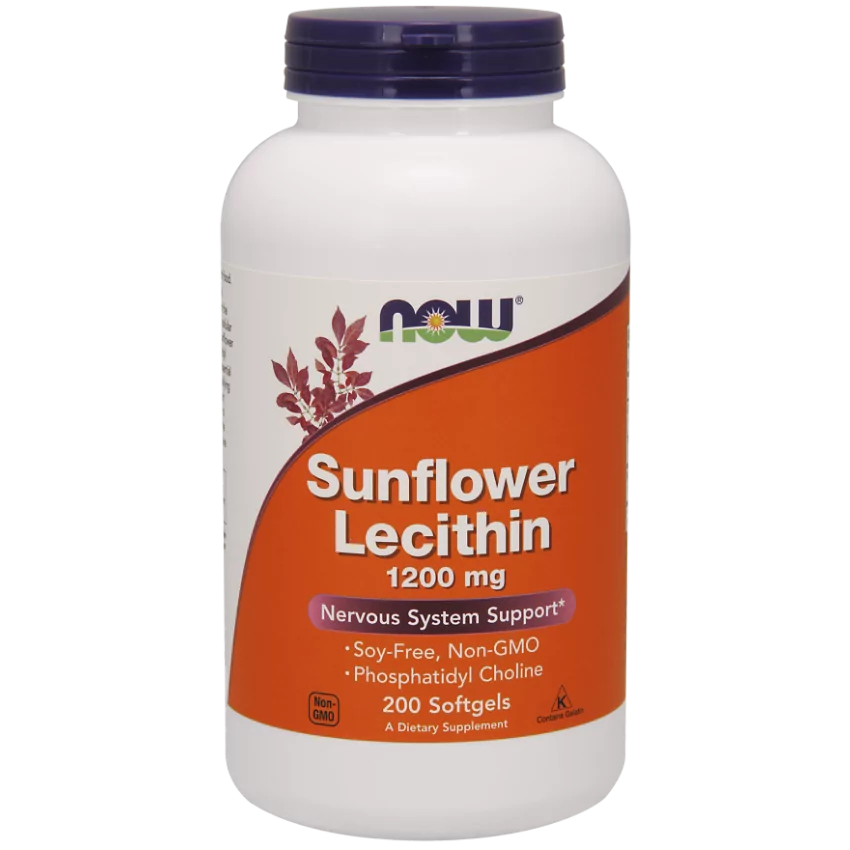 Sunflower Lecithin 1200мг, 200 гелевых капсул