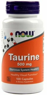 Taurine, 500 mg, 100 капсул
