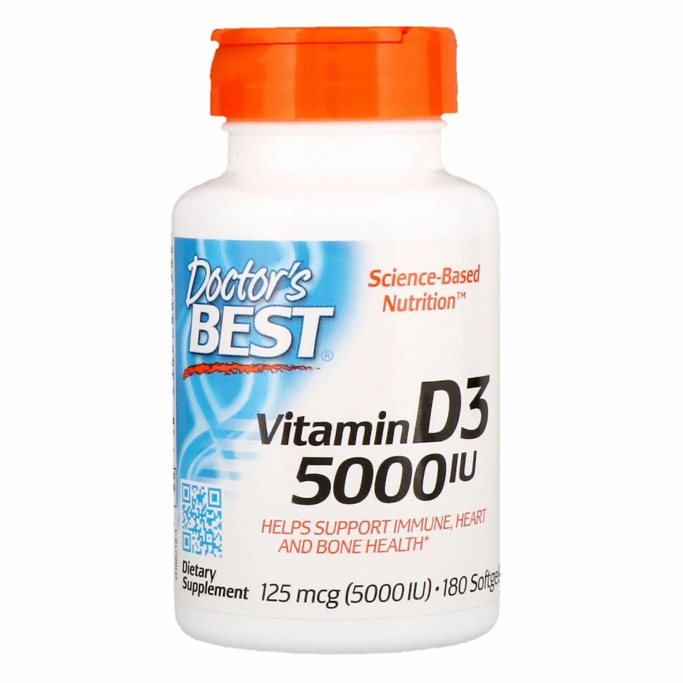 Витамин D-3 5000 МЕ, 180 кап.