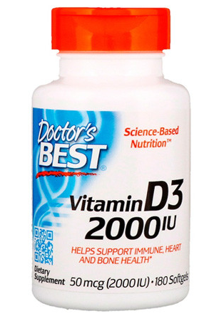 Витамин D-3 2000 МЕ, 180 кап.