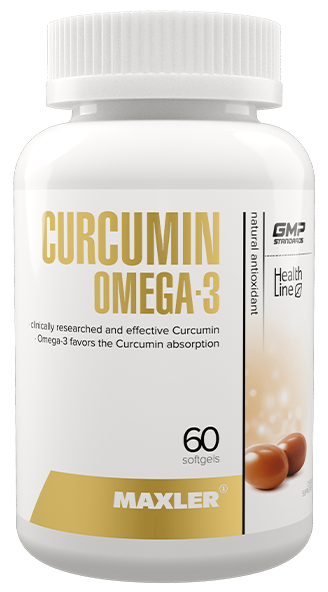 Curcumin + Omega-3, 60 капс.