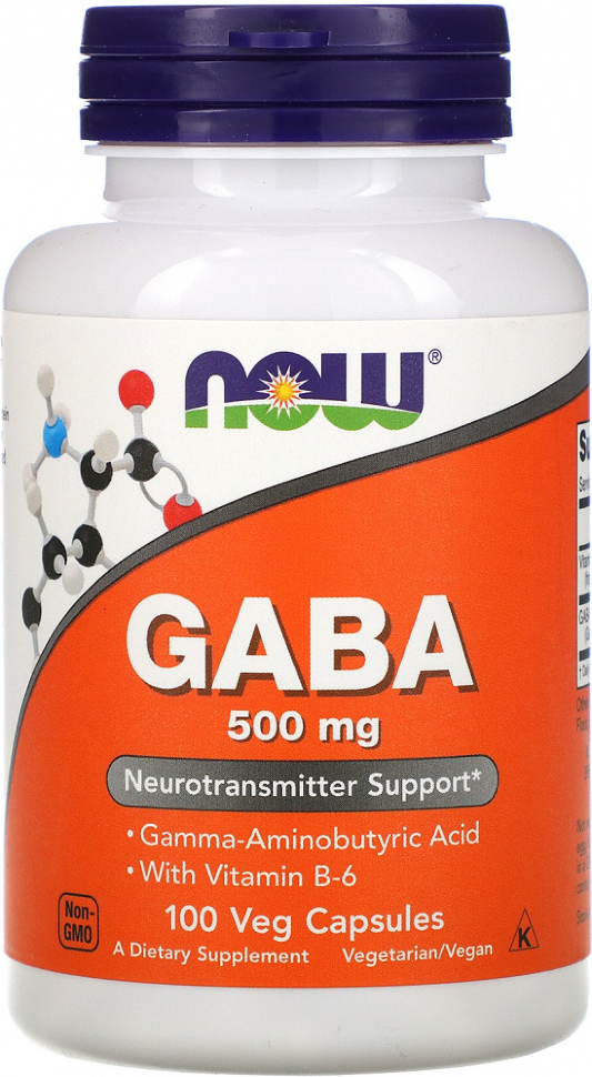 GABA 500 mg, 100 капсул
