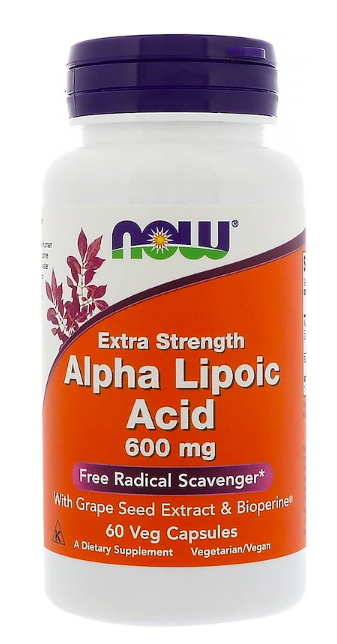 Alpha Lipoic Acid Extra Strength, 600мг, 60 капсул