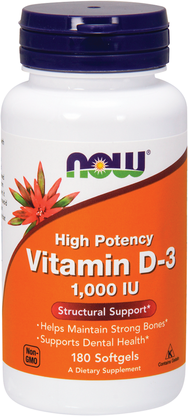 Витамин D-3 1000 ME, 180 кап.
