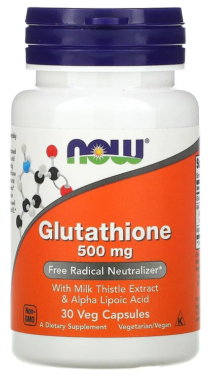 Glutathione 500мг, 30 капсул