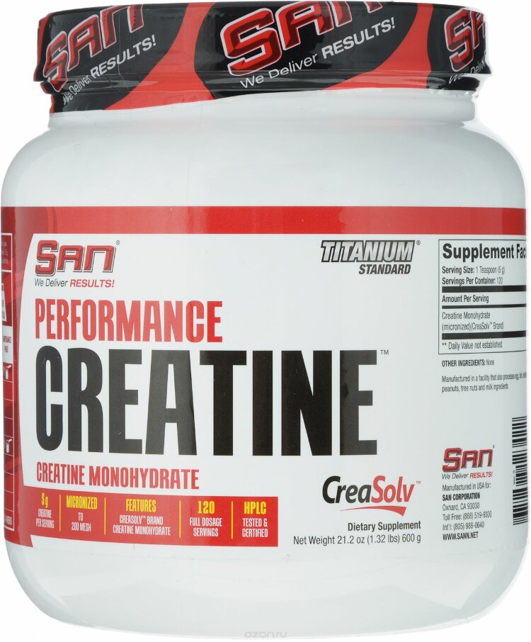 SAN - Performance Creatine, 600г (Креатин)
