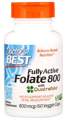 Fully Active Folate 800мкг, 60 капсул