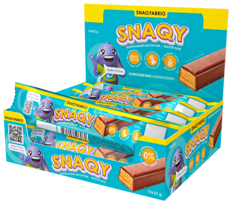 Вафли в шоколаде SNAQY, 23г
