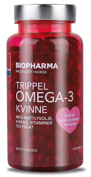 Trippel Omega-3 Kvinne, 120 капсул