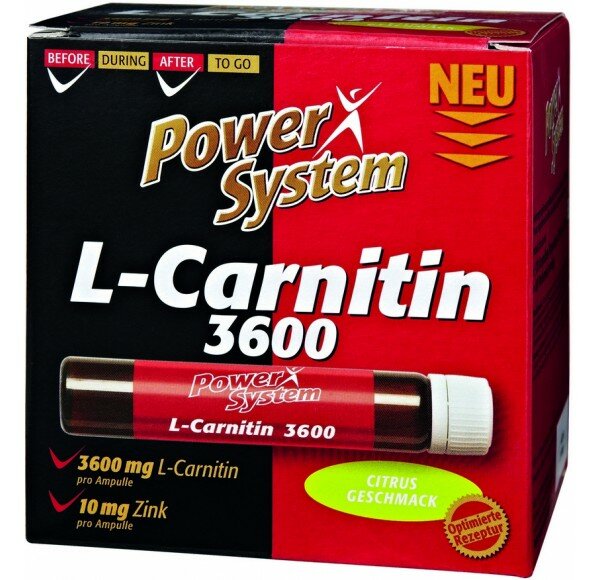 L-Carnitin 3600 мг, ампула 25мл