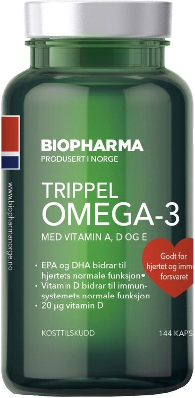Biopharma - Trippel Omega-3, 144 капсулы (Omega-жиры)