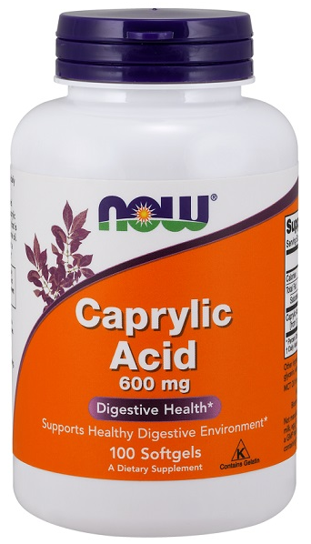 Caprylic Acid 600мг, 100 капсул
