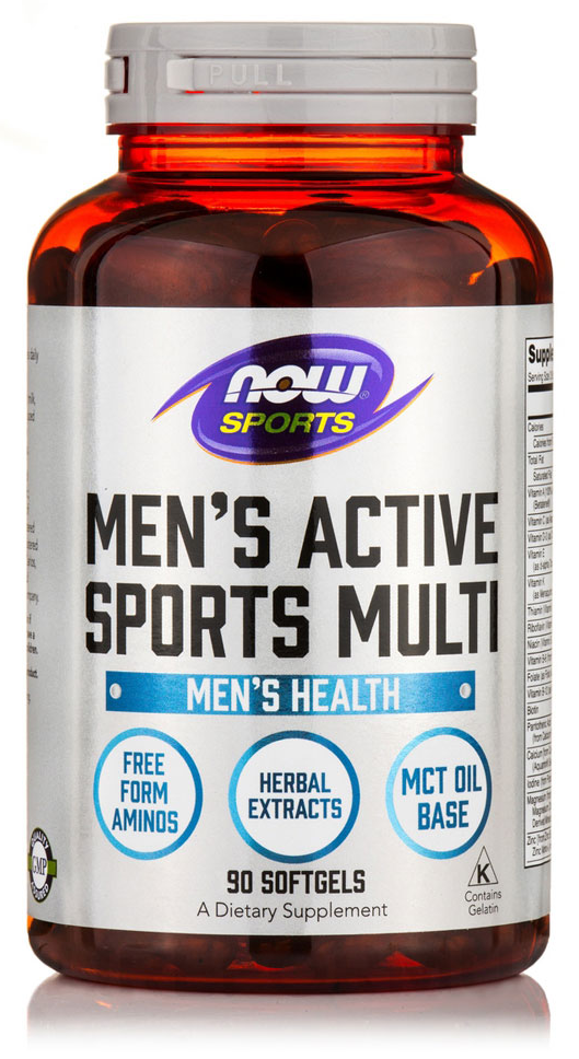 Men's Active Sports Multi, 90 гелевых капсул
