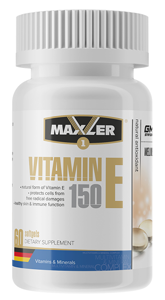 Vitamin E 150 мг, 60 гелевых капсул