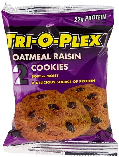 Tri-O-Plex Cookies, Oatmeal Raisin, 2x43г