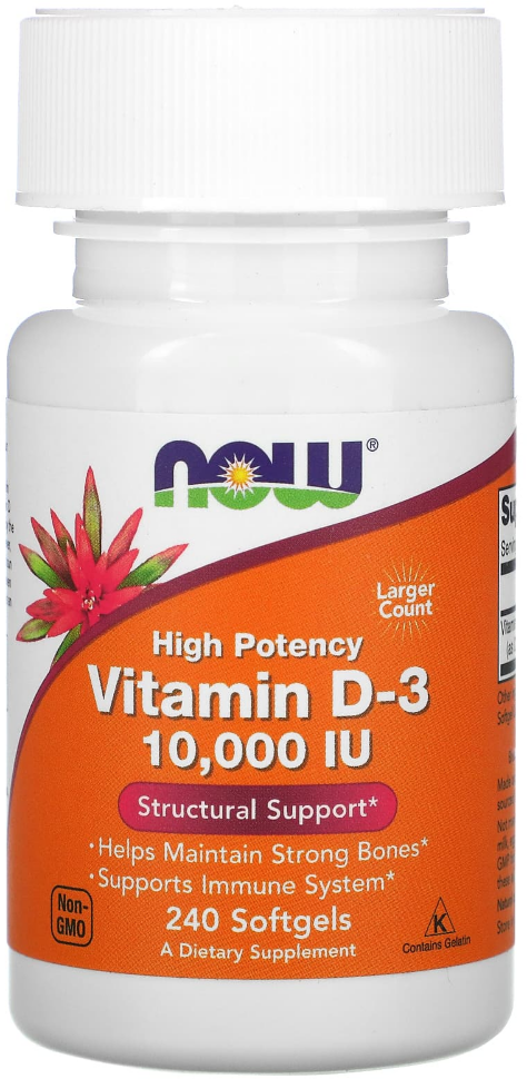 Витамин D-3 10000 МЕ, 240 кап.
