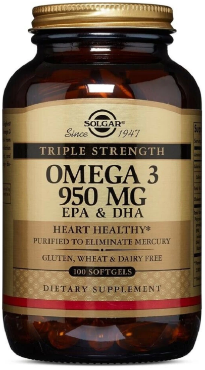Omega-3 950мг Triple Strength, 100 гелевых капсул