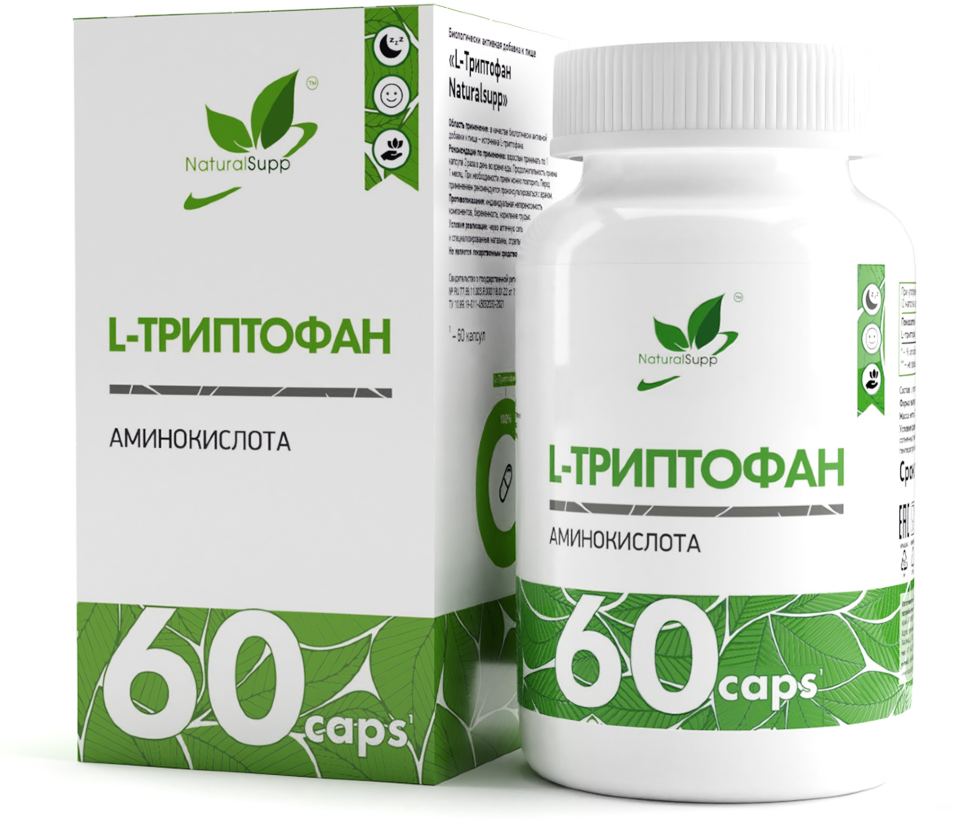 L-Триптофан, 60 капсул