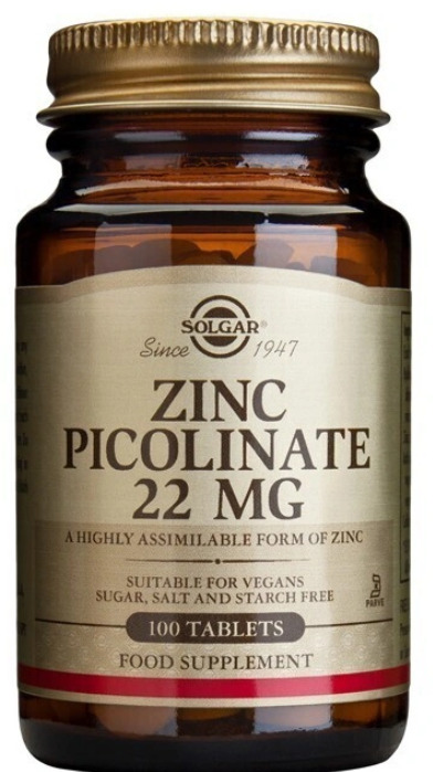 Zinc Picolinate 22mg, 100 таб.