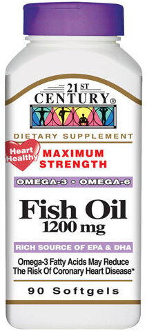 Fish Oil, 1200 mg, 90 капсул