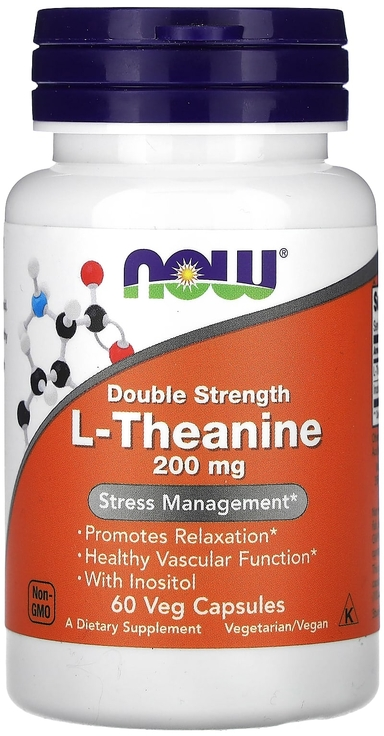 L-теанин 200мг + Inositol, 60 капсул