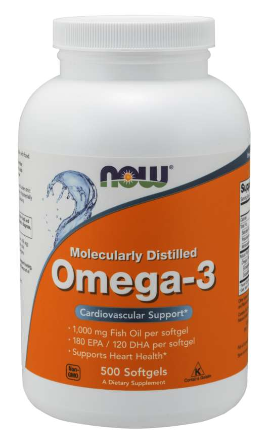 Omega-3 Molecularly Distilled, 500 капсул