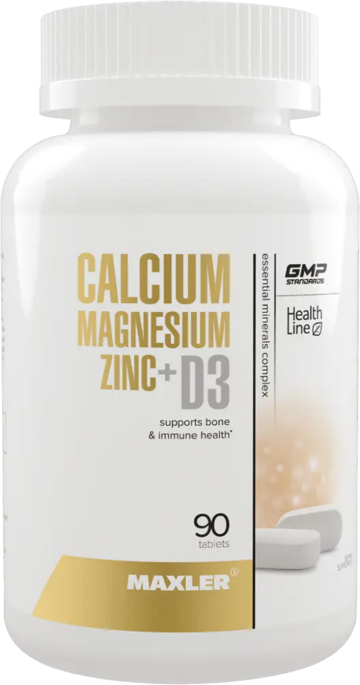 Calcium Magnesium Zinc + D3, 90 таблеток