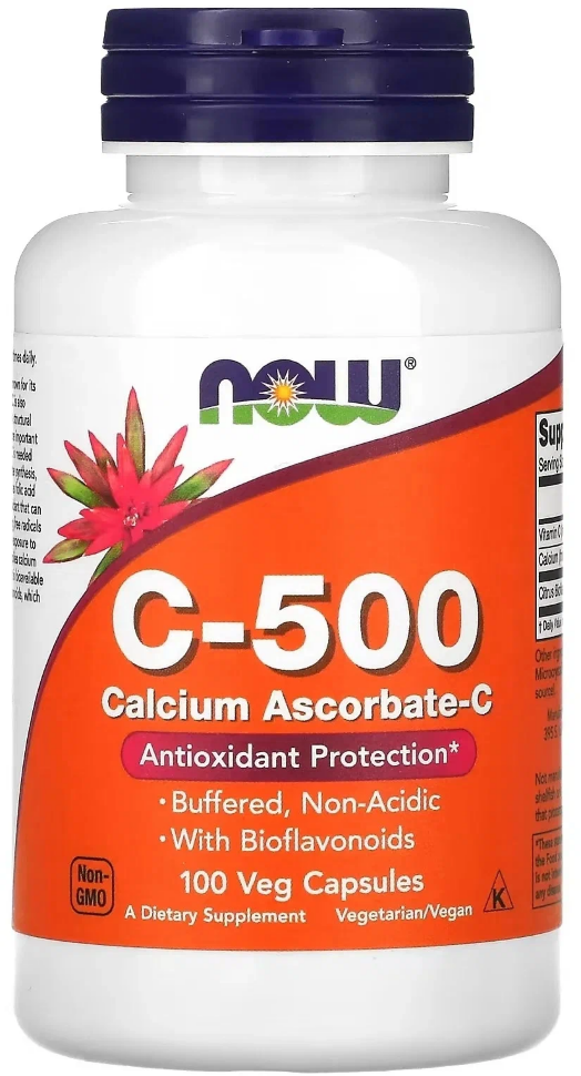 C-500 Calcium Ascorbate, 100 капсул