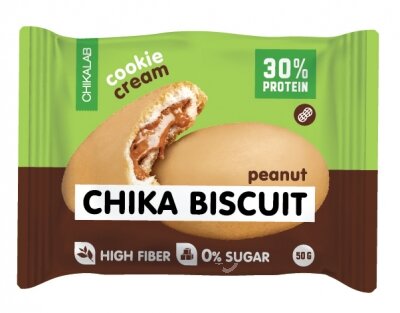 Chika Biscuit бисквитное печенье с начинкой, 50г