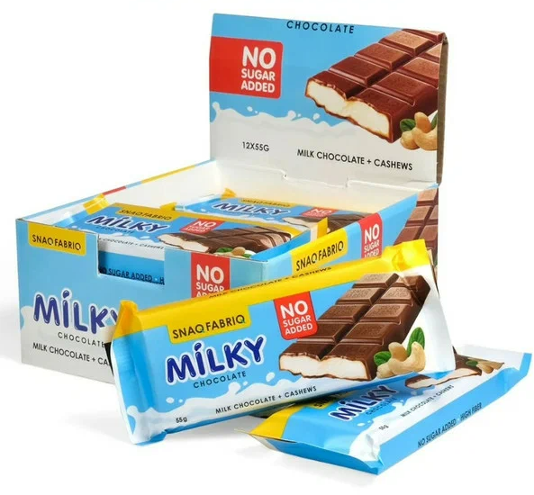 Snaq Fabriq 55 g молочный шоколад с молочно ореховой пастой