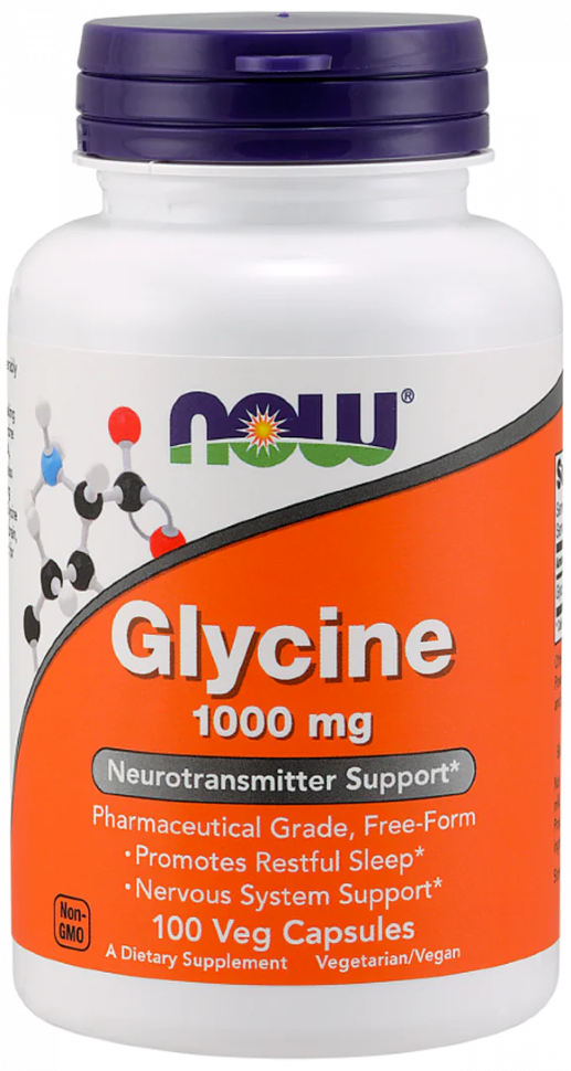 Glycine 1000 мг, 100 капсул