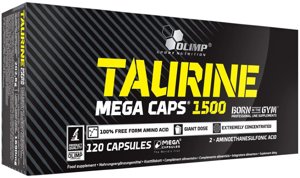 Taurine Mega Caps 1500,  120 капс.