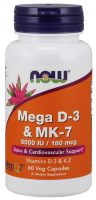 Mega D-3 &amp; MK-7 5000 МЕ/180 мкг 60 кап.
