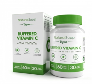 Buffered Vitamin C VEG, 60 капсул