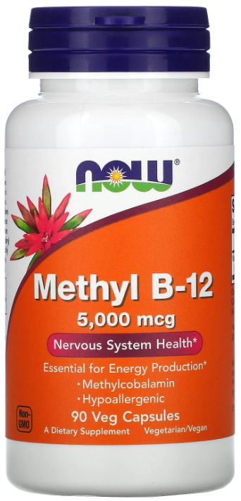 Methyl B-12 5000мкг, 90 капсул