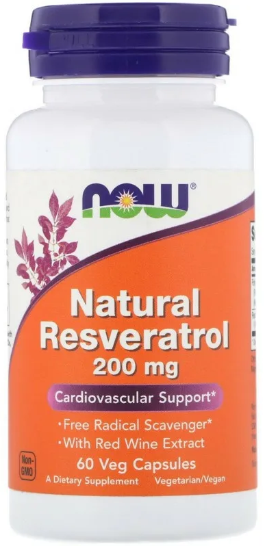 Natural Resveratrol 200мг, 60 капсул