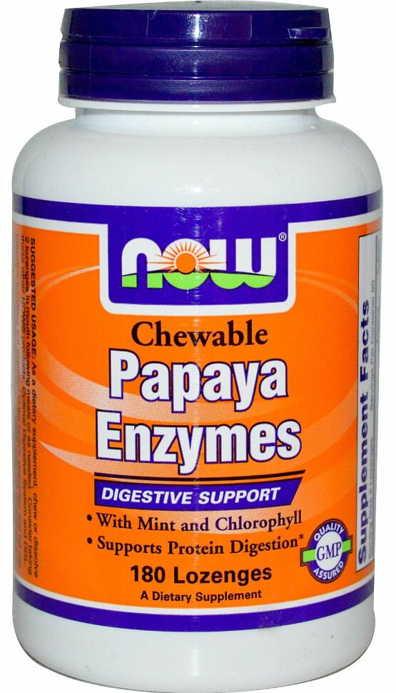 Papaya Enzyme Chewable, 180 таб.