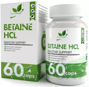 Betaine HCL, 60 кап.