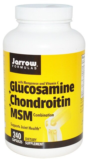 Glucosamine + Chondroitin + MSM, 240 капсул