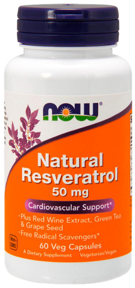 Natural Resveratrol 50мг, 60 капс.