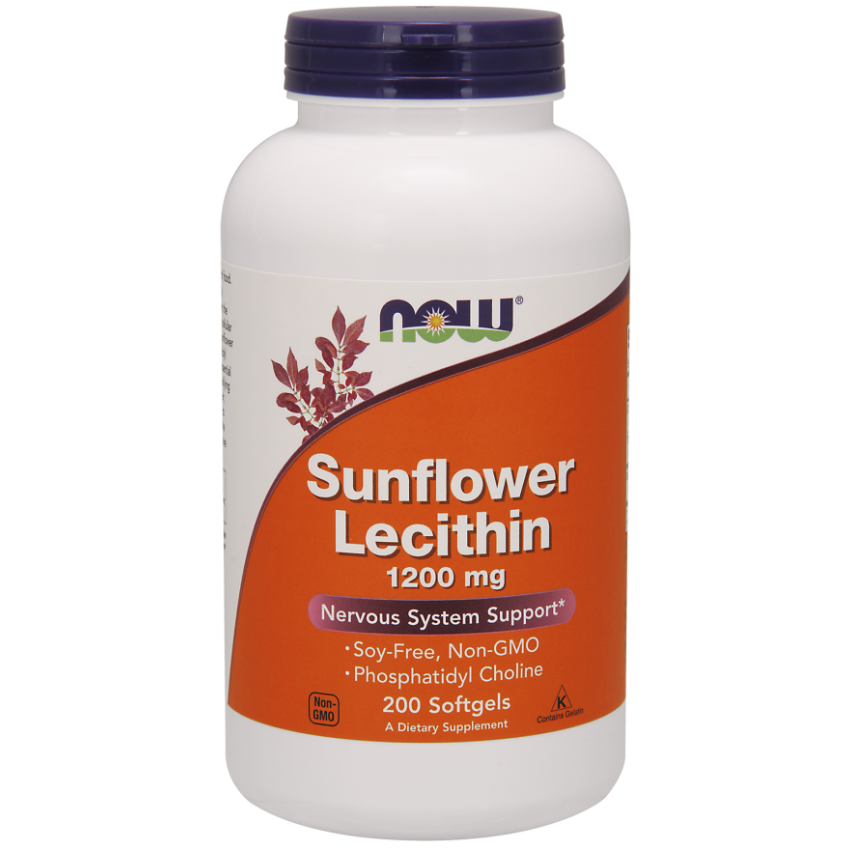 Sunflower Lecithin 1200мг, 200 гелевых капсул