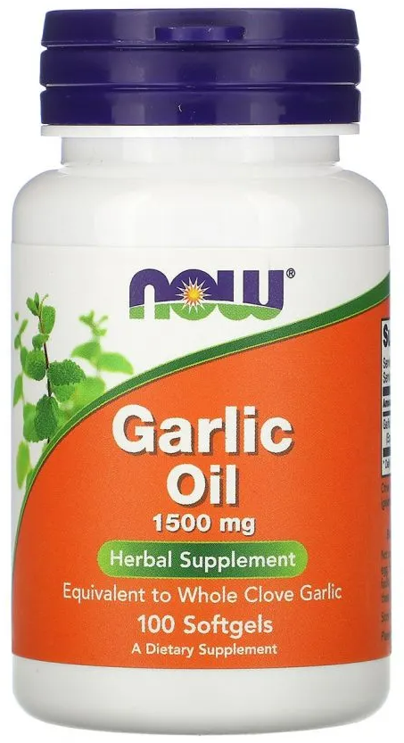 Garlic Oil 1500мг, 100 мягких капсул