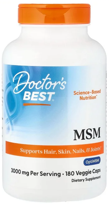Best МSМ с OptiMSM 1000мг, 180 капсул