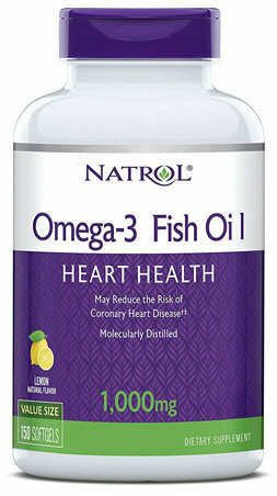 Omega-3 Fish Oil 1000 мг со вкусом лимона, 150 капсул
