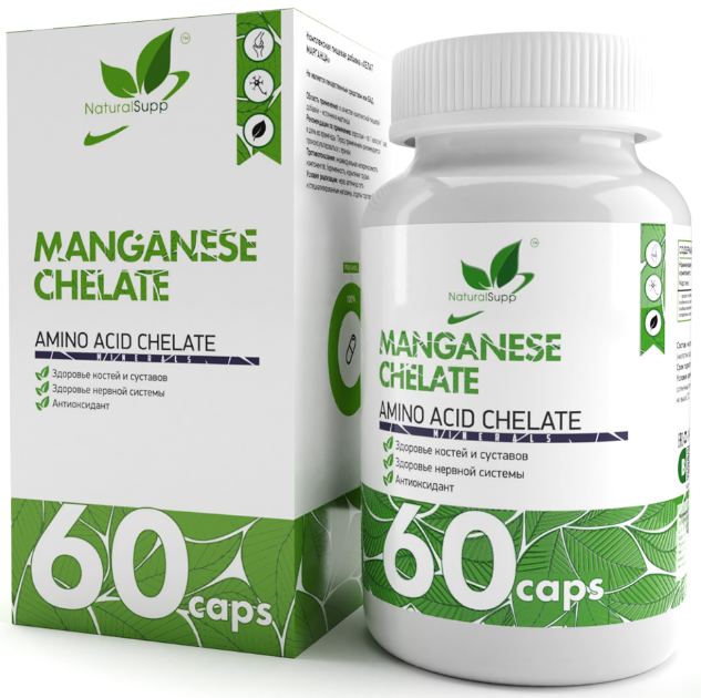 Manganese chelate, 60 капсул